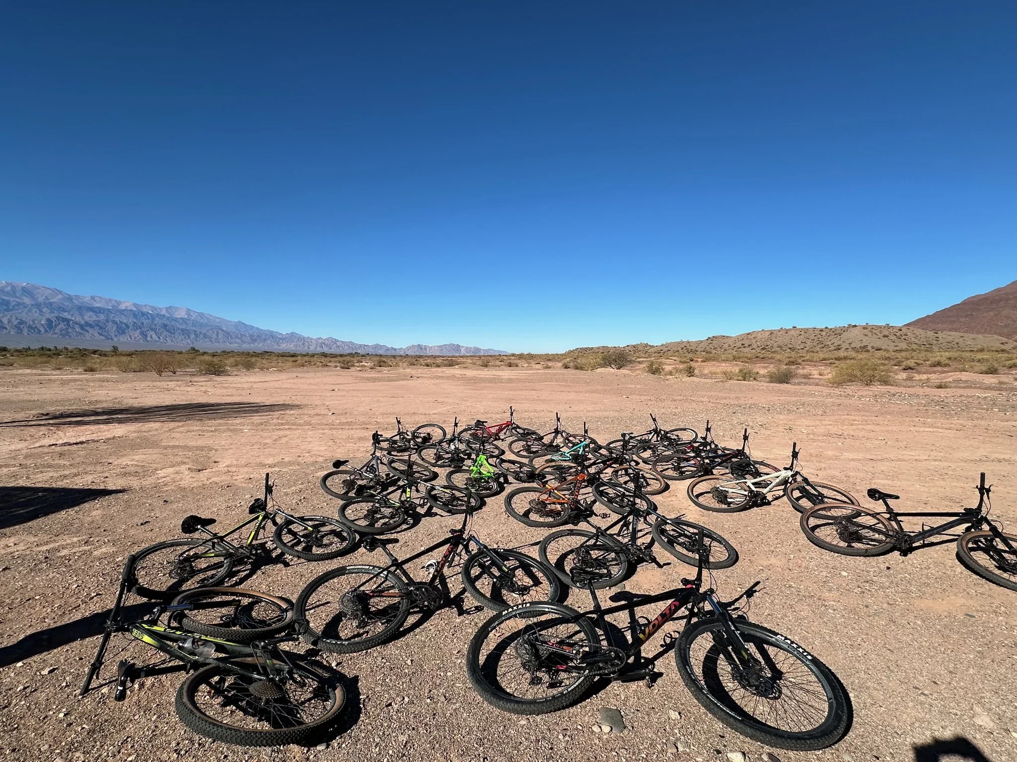 Las bicis nos estaban esperando para arrancar