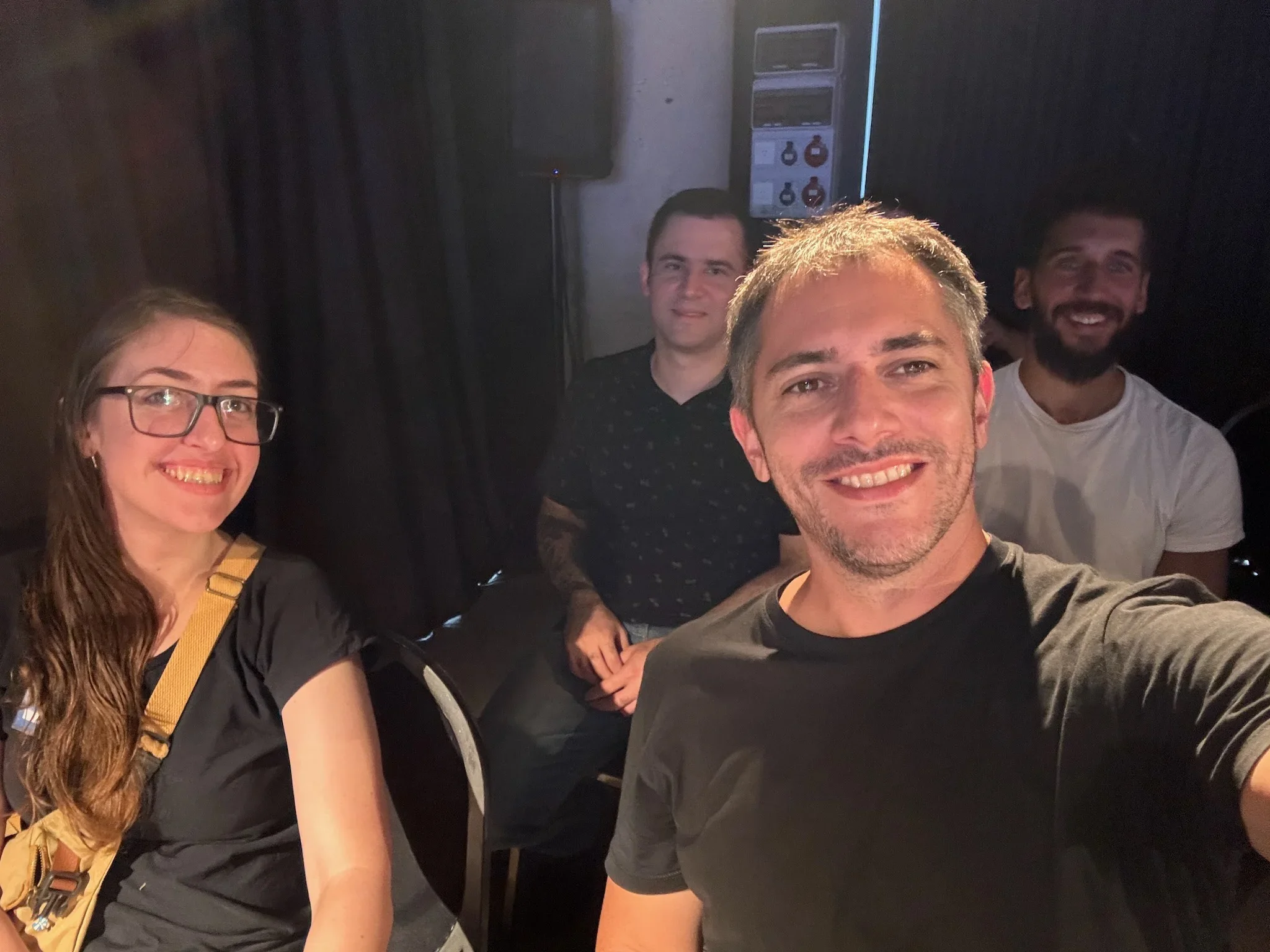Agostina Morlini, Gean Materan, Emiliano Verardo y Emiliano Elías