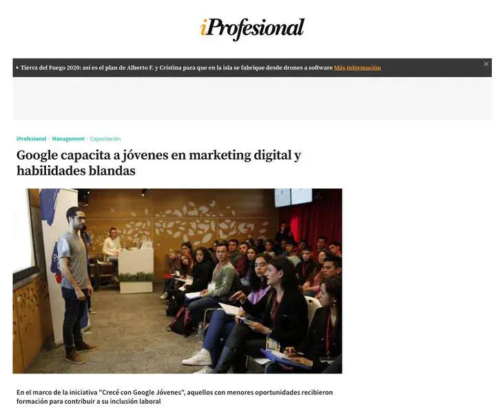 ADBOT participa en “Crecé con Google Jóvenes”