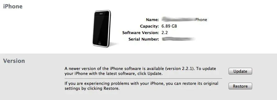 Apple lanza la versión 2.2.1 del firmware del iPhone y iPod Touch