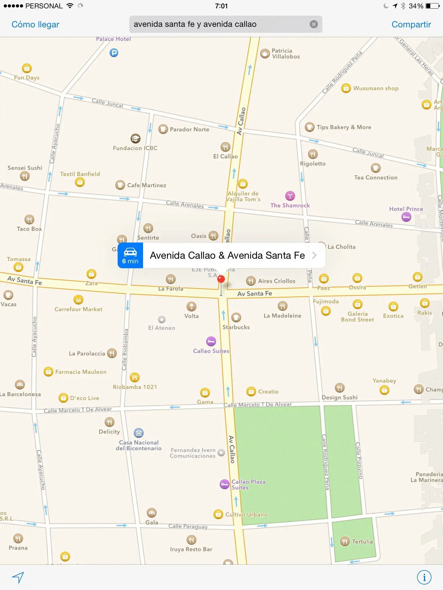 Google Maps Intersecciones de calles