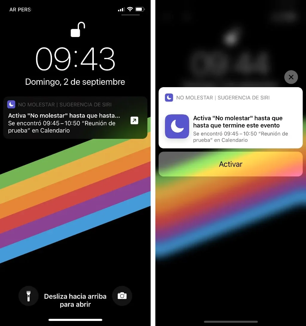 Notificaciones en iOS 12