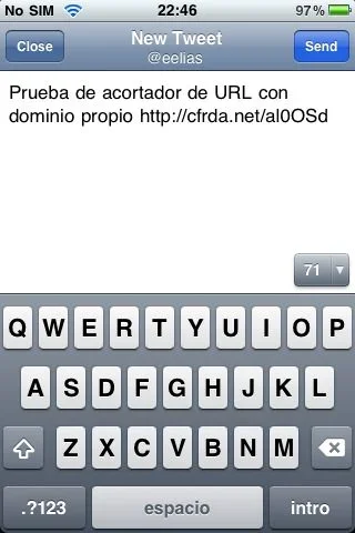 Usando bit.ly en Twitter