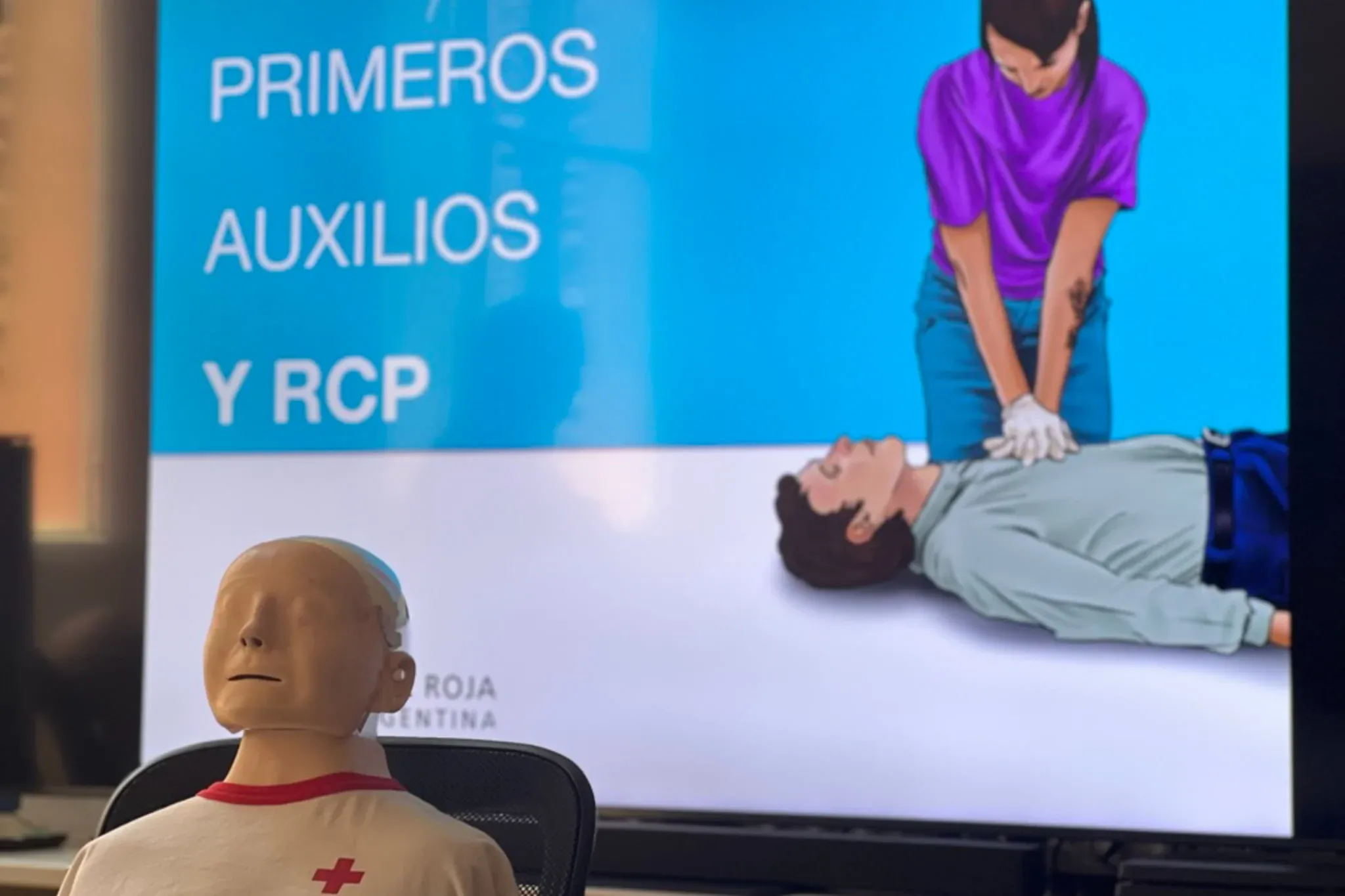 Curso de RCP de la Cruz Roja Argentina