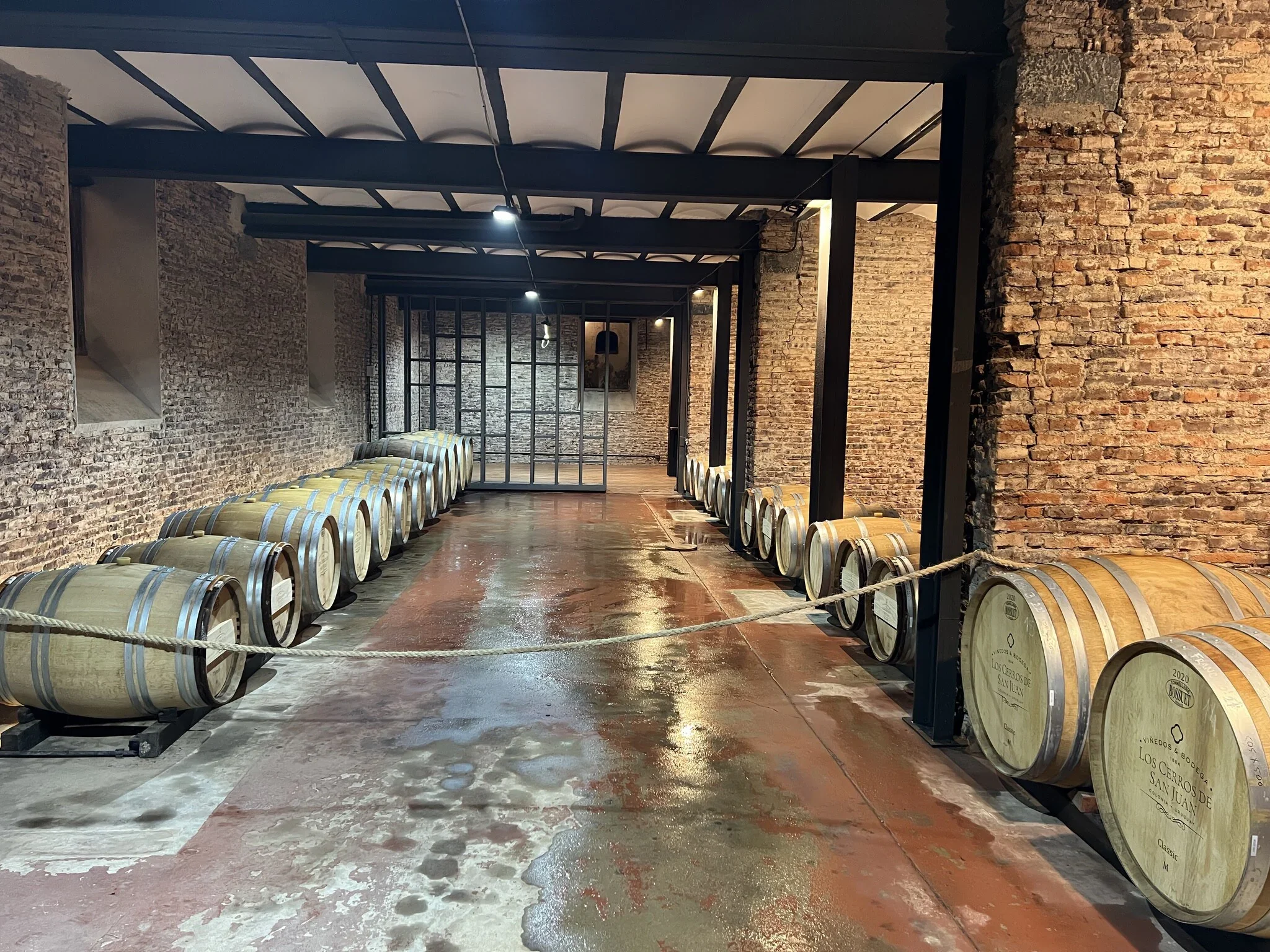 Barriles en Bodega Cerros de San Juan