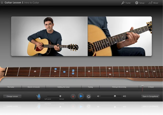 Lecciones de guitarra en GarageBand 09