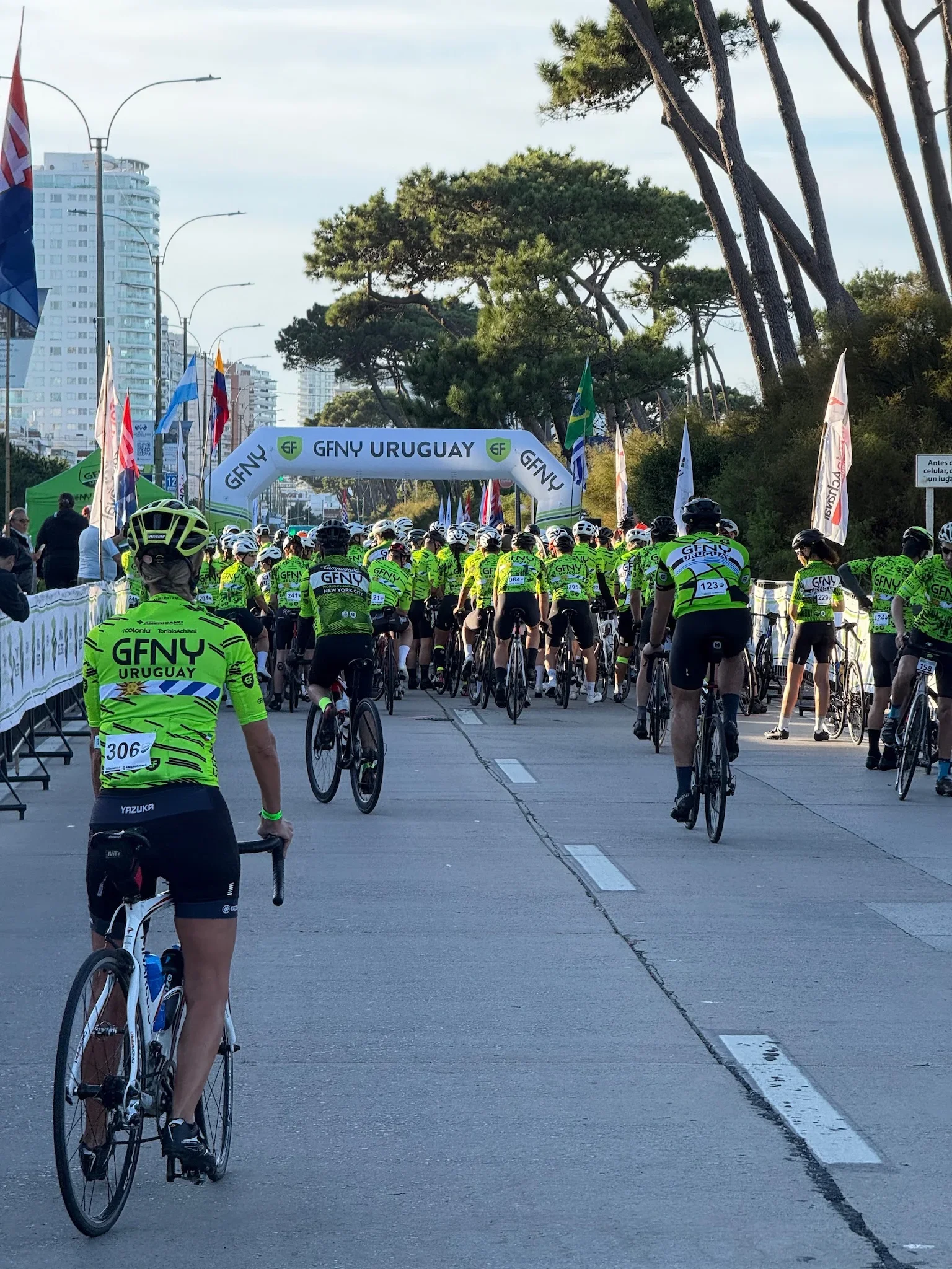 El punto de partida del GFNY Punta del Este 2025