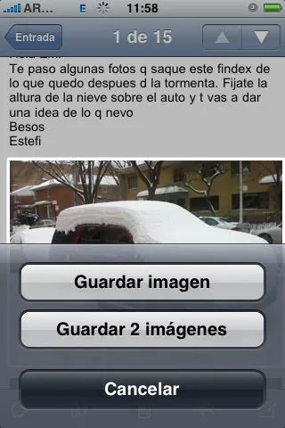 Como guardar archivos adjuntos de un mail en el iPhone