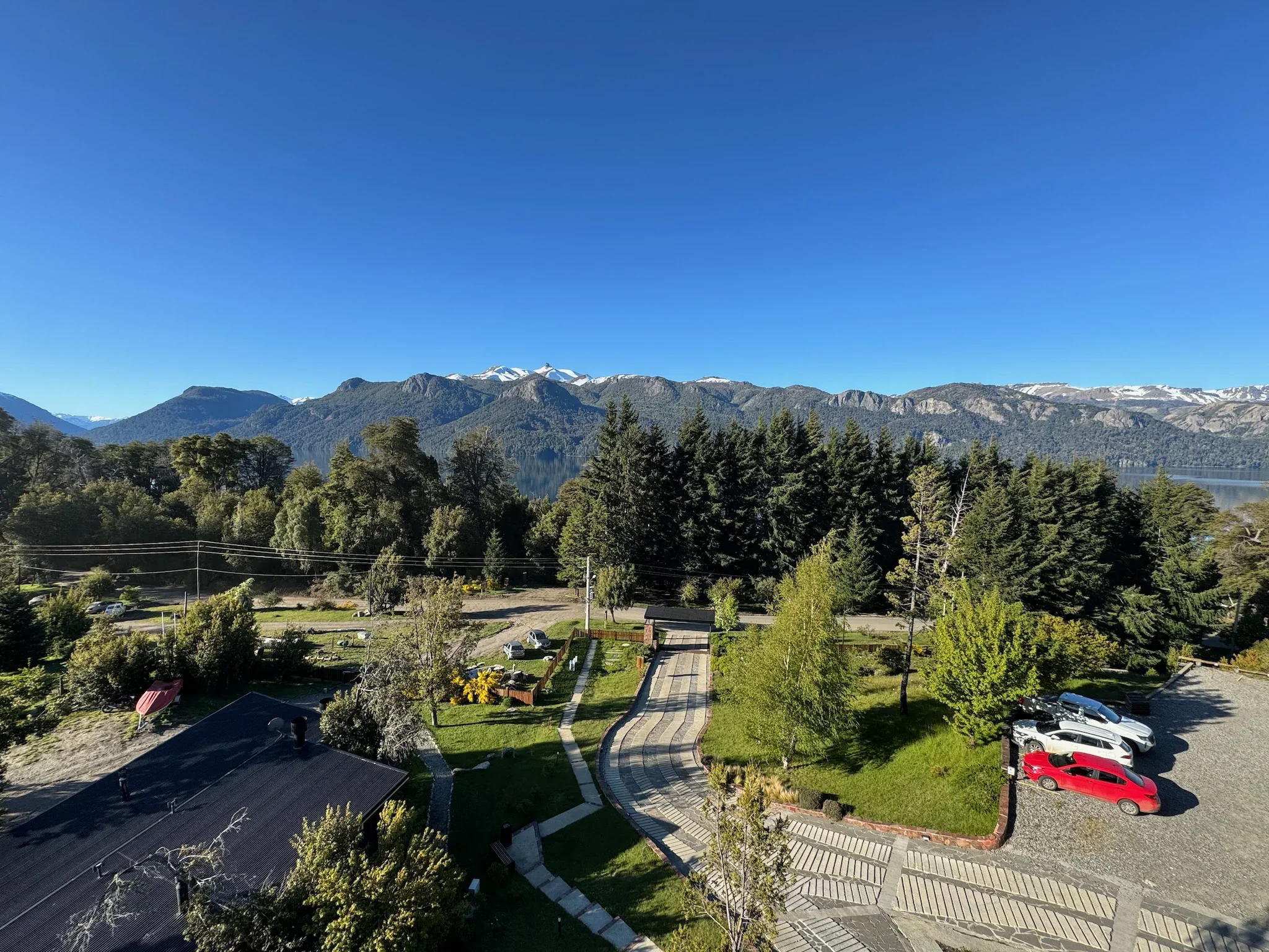 La vista desde el hotel Alto Traful
