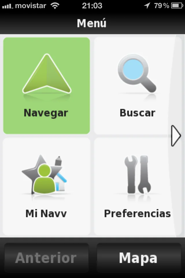 Interfaz Navv iOS