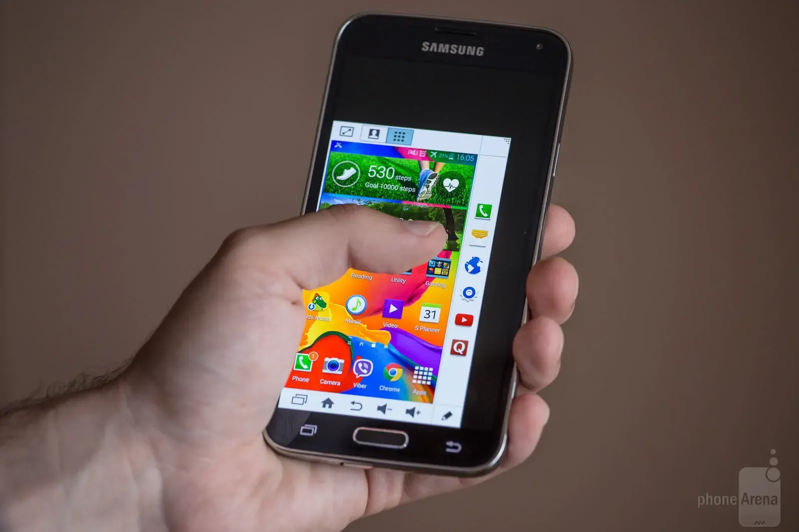 "One hand mode" del Samsung Galaxy S5