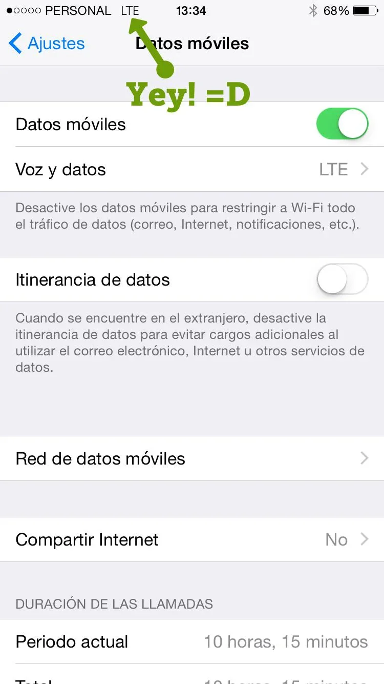 Personal Argentina LTE