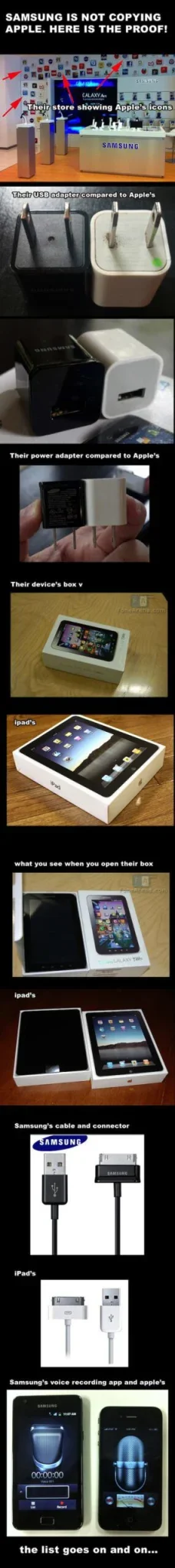 Samsung copia a Apple