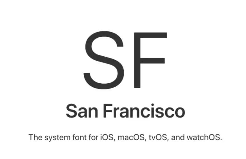 San Francisco, la nueva tipografía de Apple 