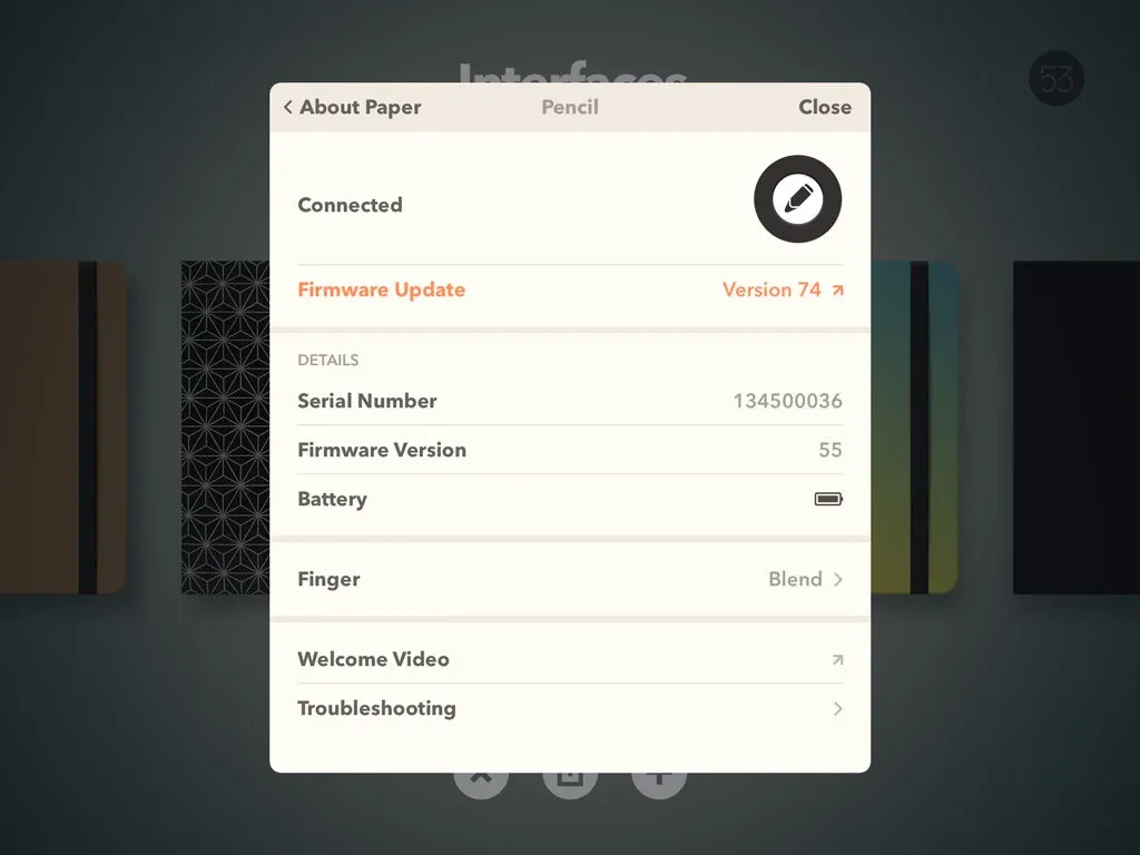 [Solución] Problemas para sincronizar el lápiz “Pencil” de FiftyThree con la app Paper